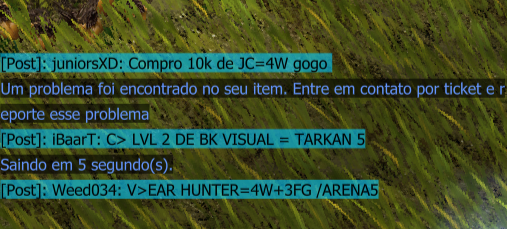 (Em Análise)Referente itens dando disconnect ao passar o mouse.