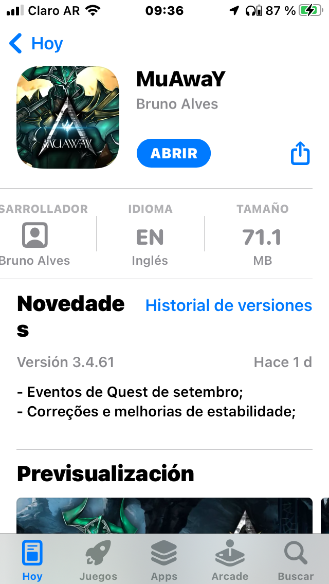 (Resolvido)Problema para abrir o MuAwaY no iPhone